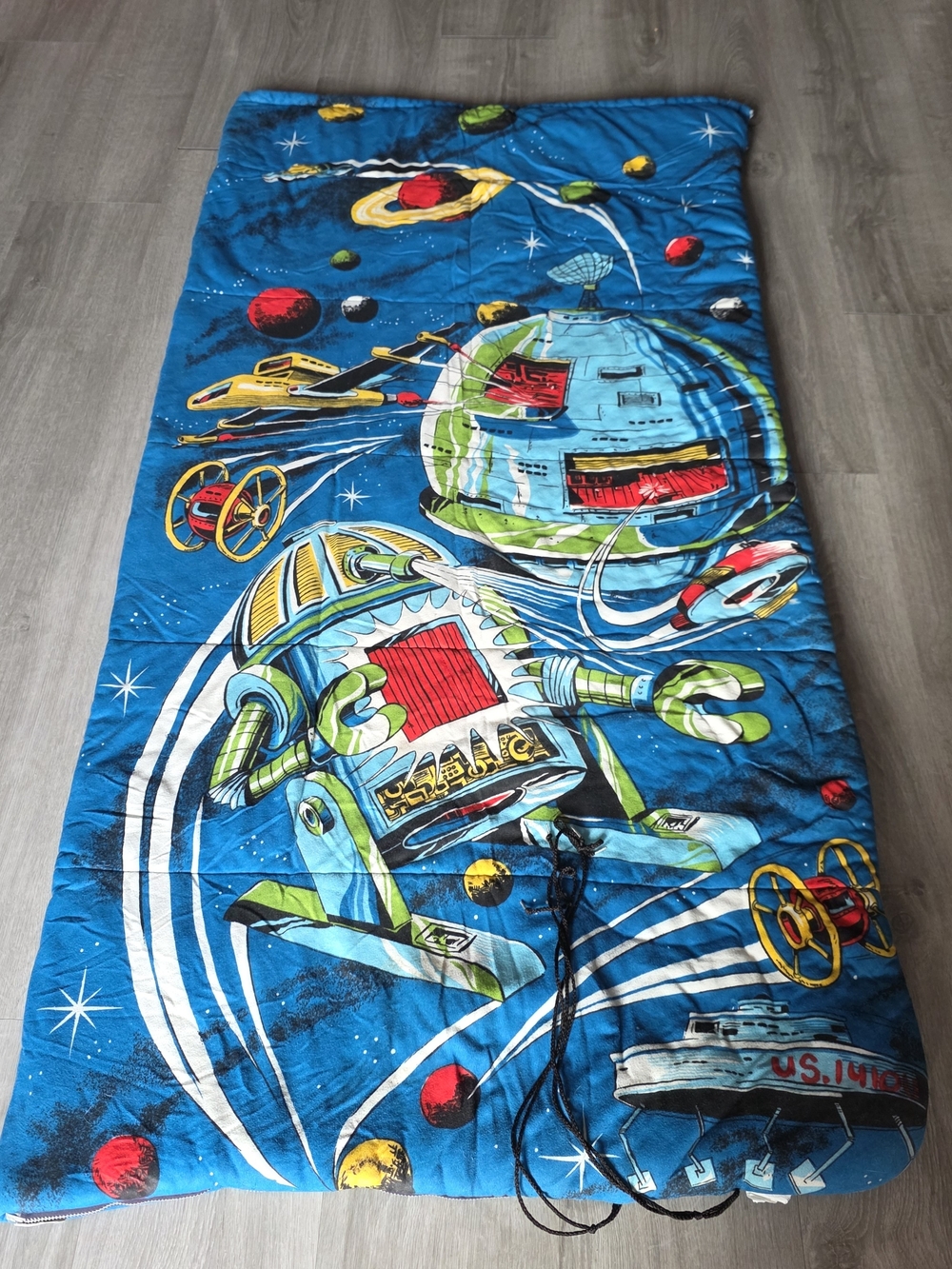 Kids Space Robot Sleeping Bag - Blue